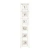 White Collage Ladder Frame, 12x63 1 White Collage Ladder Frame, 12x63 -Athome Sales white collage ladder frame 12x63 1