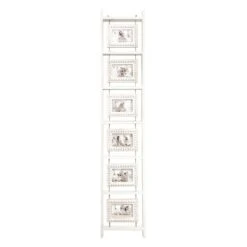 White Collage Ladder Frame, 12x63