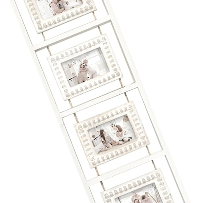 White Collage Ladder Frame, 12x63 4 White Collage Ladder Frame, 12x63 - Image 2