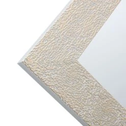 White & Gold Textured Wall Mirror, 24x36 -Athome Sales white gold textured wall mirror 24x36 3