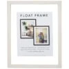 White Linear Profile Floating Wall Frame, 11x14 1 White Linear Profile Floating Wall Frame, 11x14 -Athome Sales white linear profile floating wall frame 11x14 1
