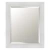 White Ridged Glossy Wall Mirror, 21x25 1 White Ridged Glossy Wall Mirror, 21x25 -Athome Sales white ridged glossy wall mirror 21x25 1