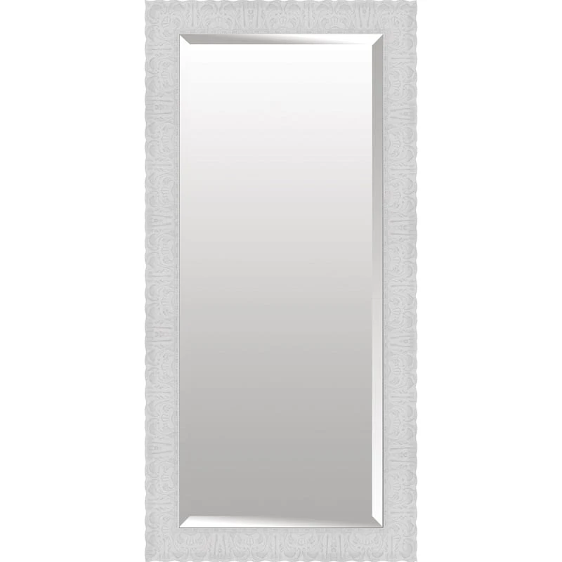 White Scalloped Edges Floor Mirror, 32x66 3 White Scalloped Edges Floor Mirror, 32x66