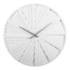 White Slat Wall Clock, 20" -Athome Sales white slat wall clock 20