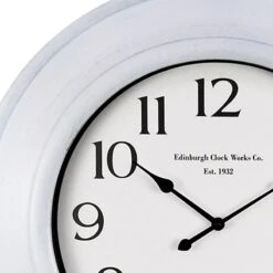White Wall Clock, 26" -Athome Sales white wall clock 26 1