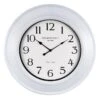 White Wall Clock, 26" 2 White Wall Clock, 26" -Athome Sales white wall clock 26