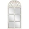Windowpane With Ornate Carved Top Wall Mirror, 20x42 2 Windowpane With Ornate Carved Top Wall Mirror, 20x42 -Athome Sales windowpane with ornate carved top wall mirror 20x42 1