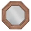 Wood Framed Octagon Wall Mirror, 20" 1 Wood Framed Octagon Wall Mirror, 20" -Athome Sales wood framed octagon wall mirror 20