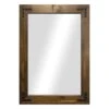 Wood & Metal Accents Framed Wall Mirror, 32x44 -Athome Sales wood metal accents framed wall mirror 32x44 1