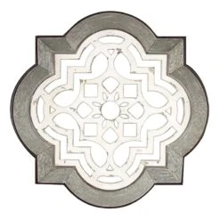 Wood & Metal Dimensional Medallion Wall Decor, 34"
