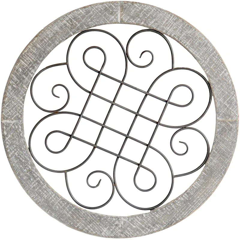 Wood & Metal Wall Decor, 24" 3 Wood & Metal Wall Decor, 24"