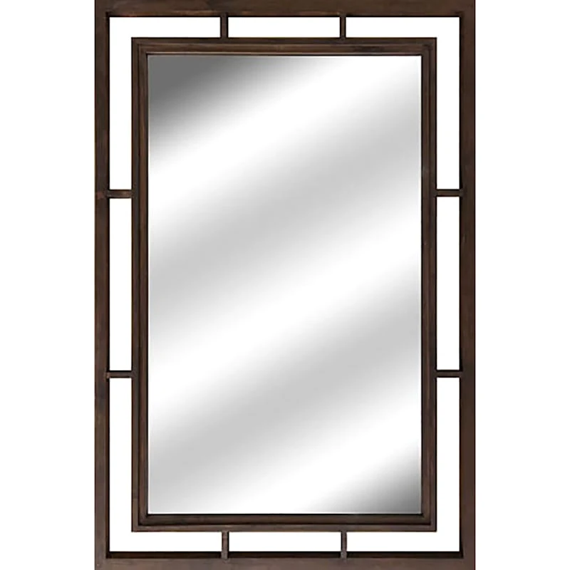 Wood Open Framed Wall Mirror, 24x36 3 Wood Open Framed Wall Mirror, 24x36