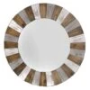 Wooden Multicolored Patch Round Wall Mirror, 30" 2 Wooden Multicolored Patch Round Wall Mirror, 30" -Athome Sales wooden multicolored patch round wall mirror 30