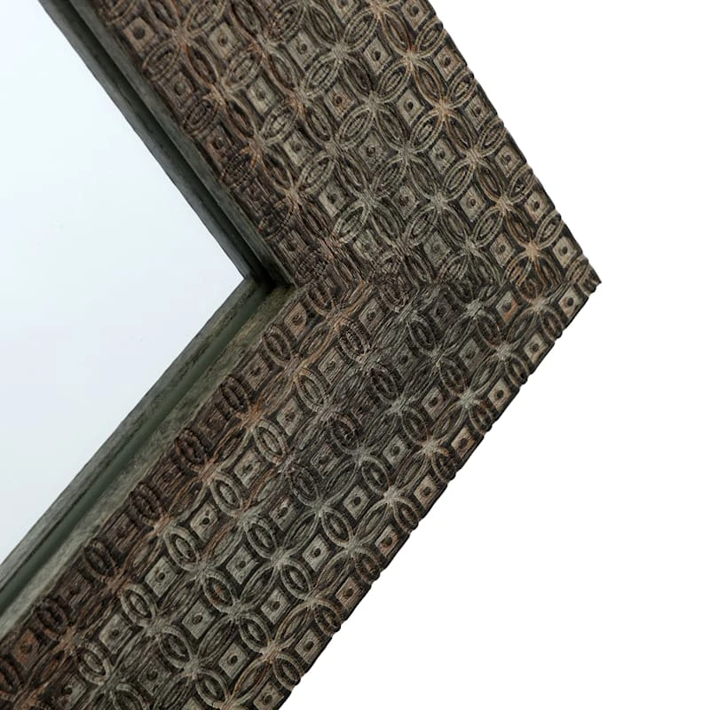 Woven Circle Wall Mirror, 22x28 6 Woven Circle Wall Mirror, 22x28 - Image 4