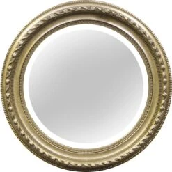 Yellow Gallery Round Wall Mirror, 32"